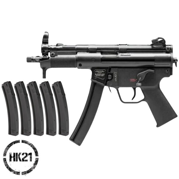 Heckler and Koch SP5K-PDW 9mm Pistol - Seven 30 Round Magazines - 81000481