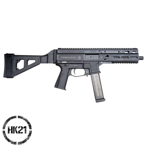 Grand Power Stribog SP10A3 10mm Pistol - 8" Barrel - SBT Brace - Three 20 Round Magazines - 197892004848