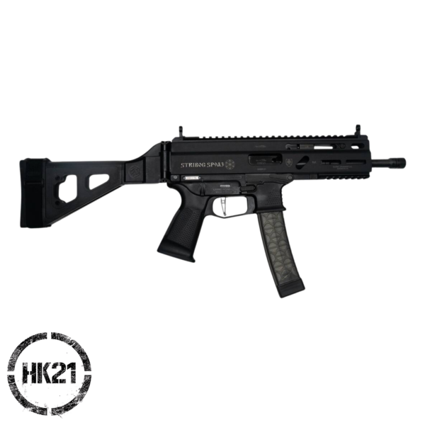 Grand Power Stribog SP9A3 9mm Sub Pistol with Folding SBT Brace - Three 30 Round Magazines - 850003223117